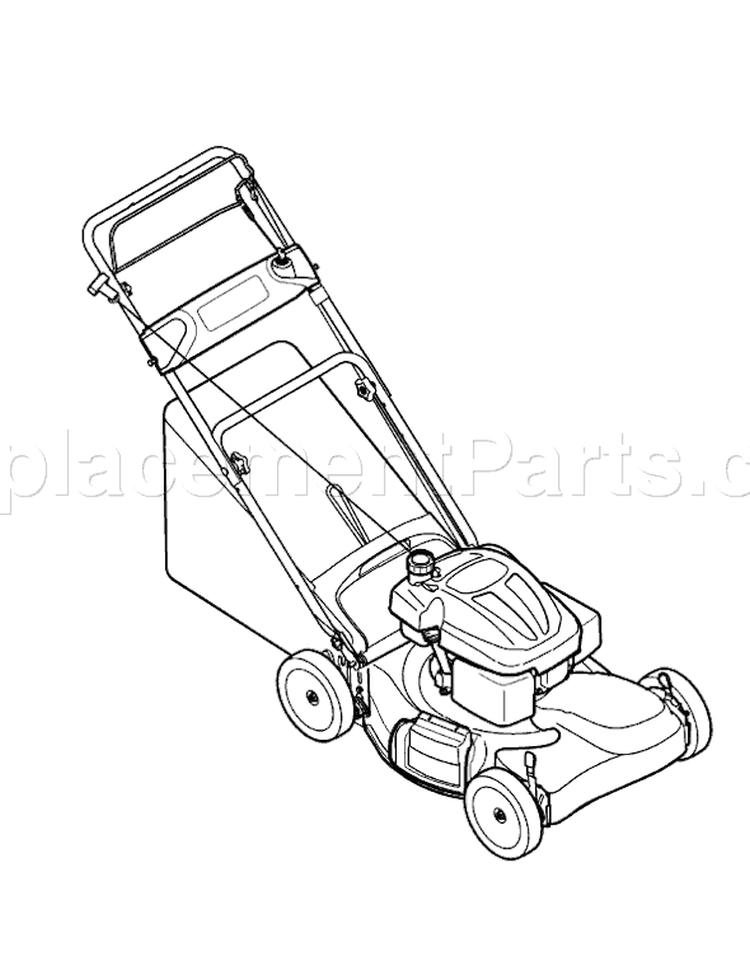 Page D Diagram and Parts List for 2008 Yard Man Lawn Mower